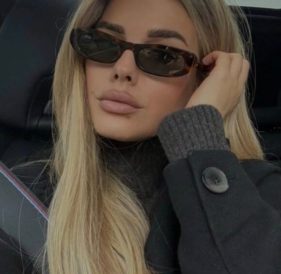 NEW Saint Laurent SL557 SHADE Havana Brown Slim Sunglasses